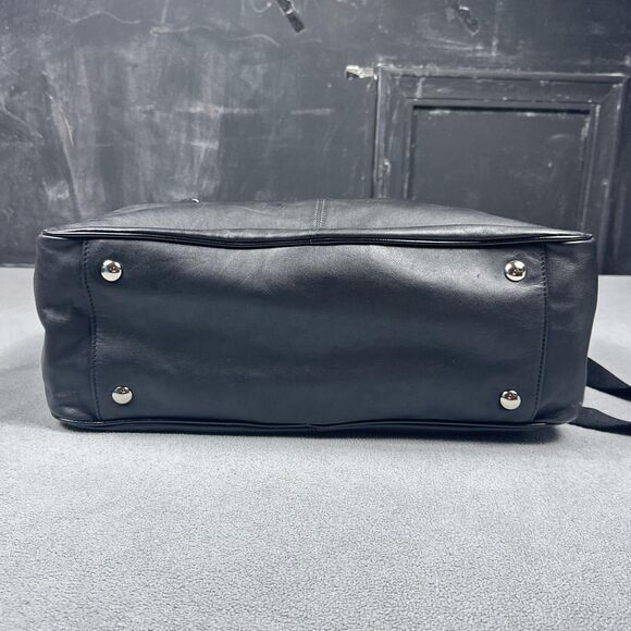 Coach Addison Tote Black Leather Diaper Bag Satchel Shoulder Crossbody F18374 - Picture 6 of 15